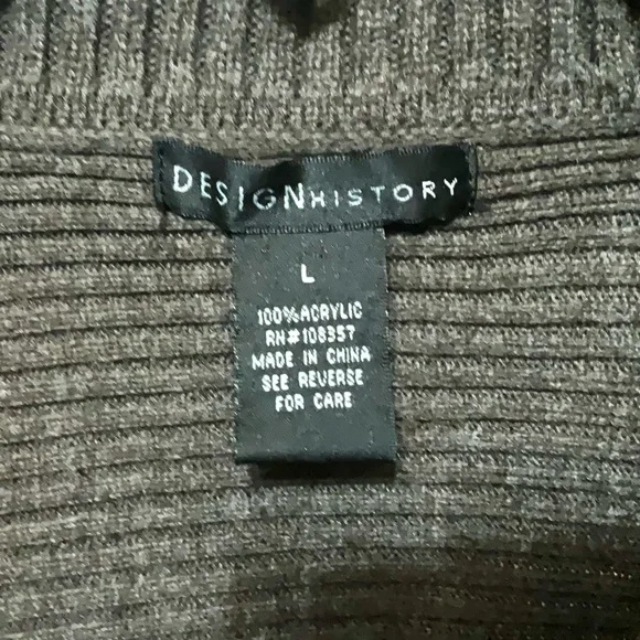 SOLD Design History Mocha Mousse Cowlneck Oversized Pocket Sweater - Picture 8 of 8